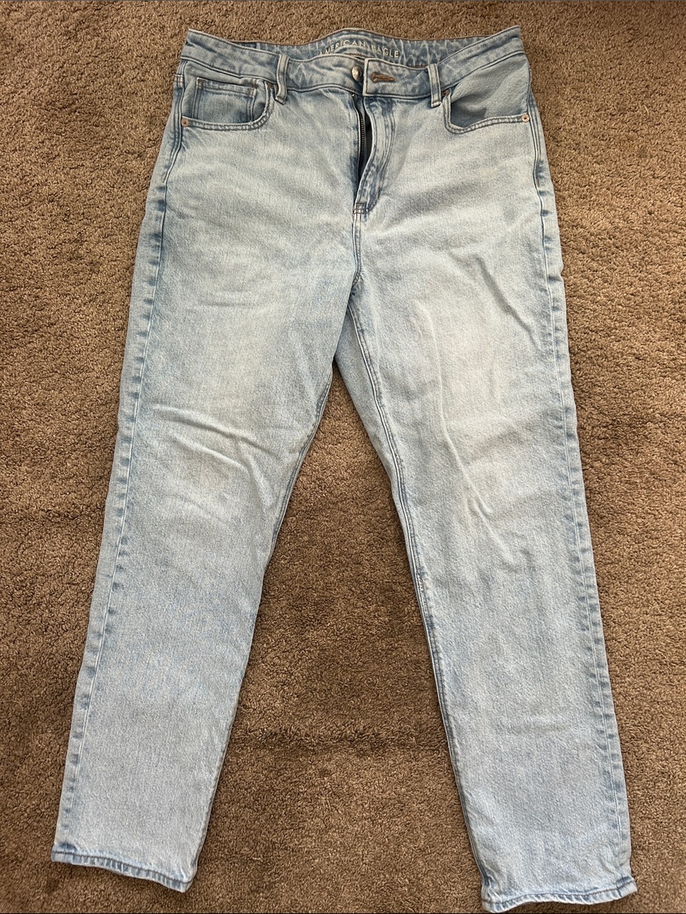 American Eagle Outfitters Light Wash Straight Leg Jeans